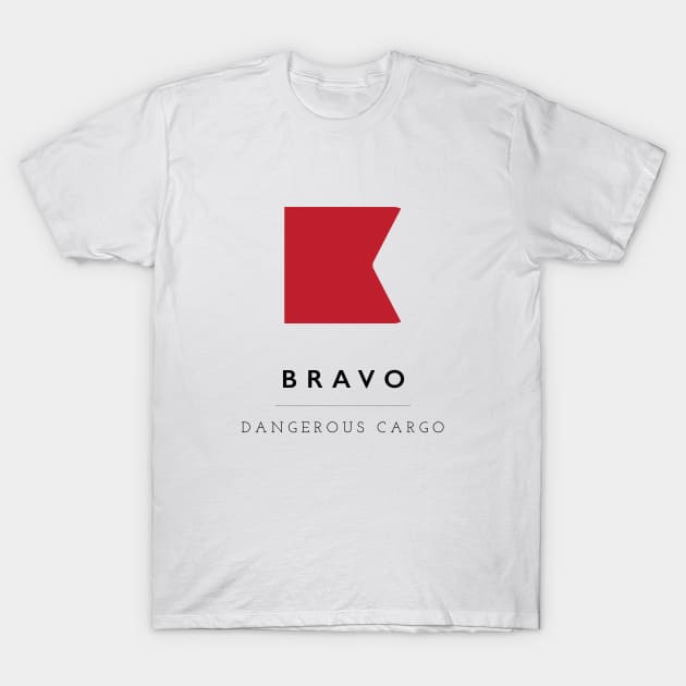 Bravo: ICS Flag Semaphore T-Shirt by calebfaires